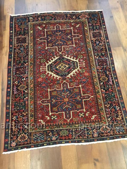Tapis Heriz Karadja Antique début XXème Siècle-photo-3