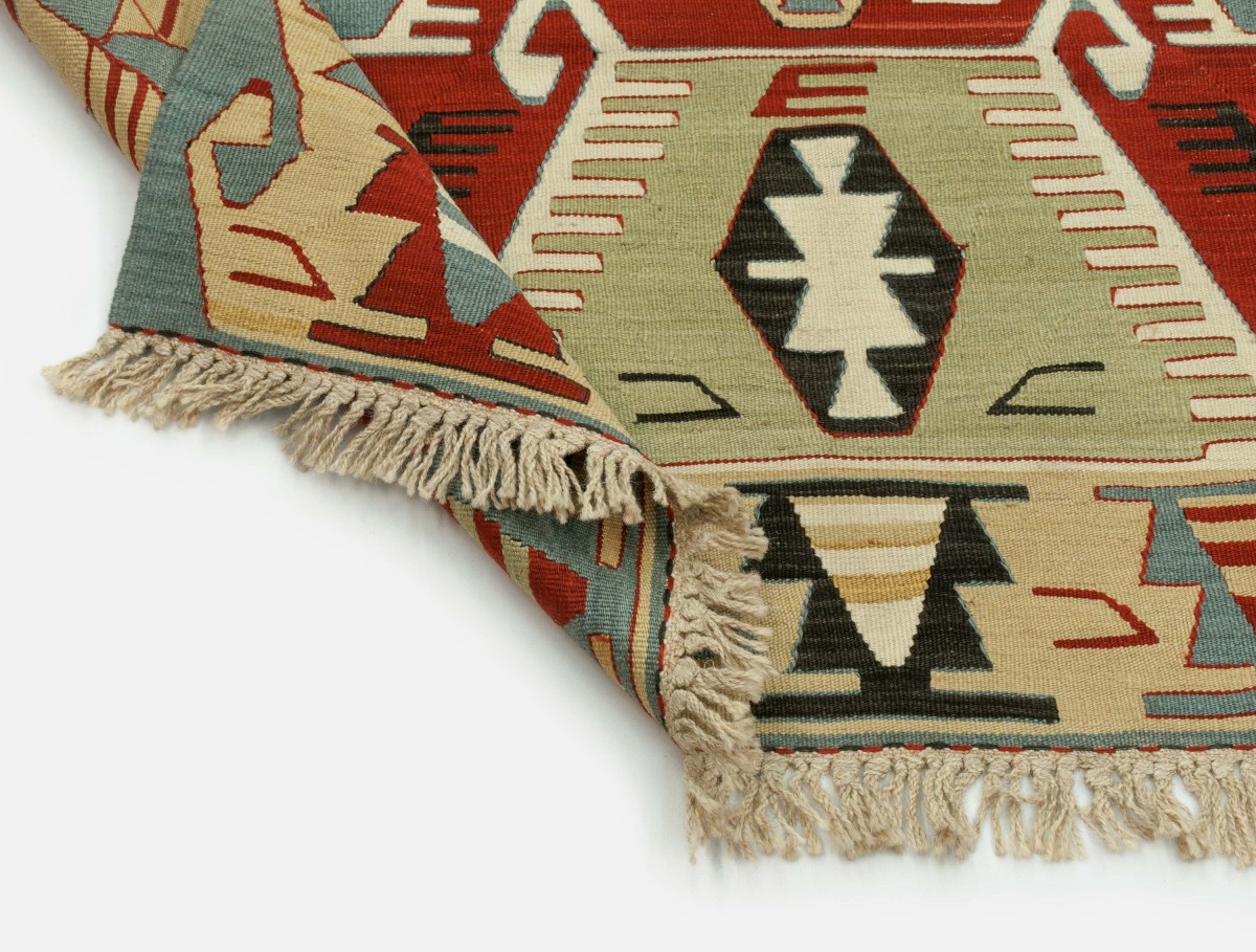Vintage Turkish Kilim Konya Rug-photo-4