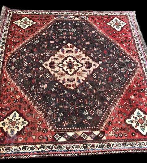 Tapis persan Chiraz laine 2mx2m-photo-1