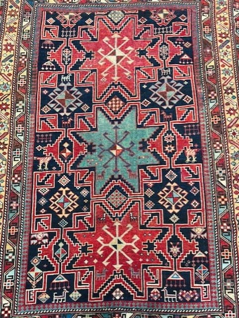 Antique Chirvan Rug From Azerbaijan, Circa 1890 -photo-2
