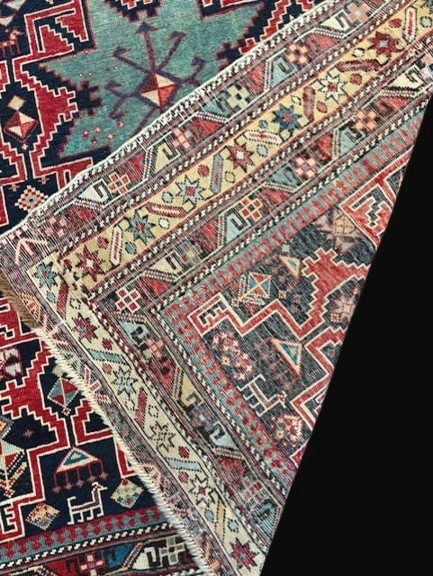 Antique Chirvan Rug From Azerbaijan, Circa 1890 -photo-1
