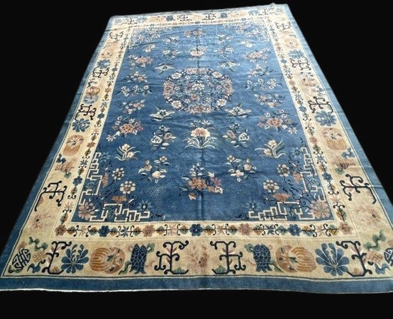 Grand Tapis Chinois Antik-Finish laine Circa 1980-photo-3