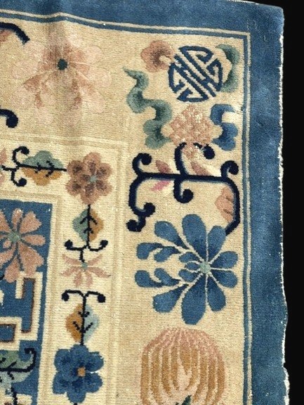 Grand Tapis Chinois Antik-Finish laine Circa 1980-photo-4