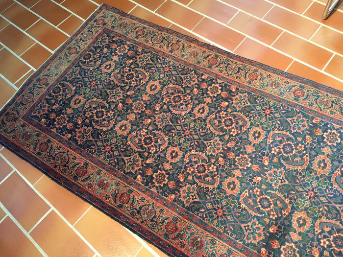 Grand Tapis de Couloir Mashad Iran Antique-photo-2