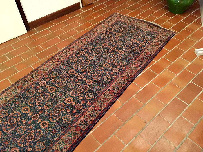 Grand Tapis de Couloir Mashad Iran Antique-photo-3