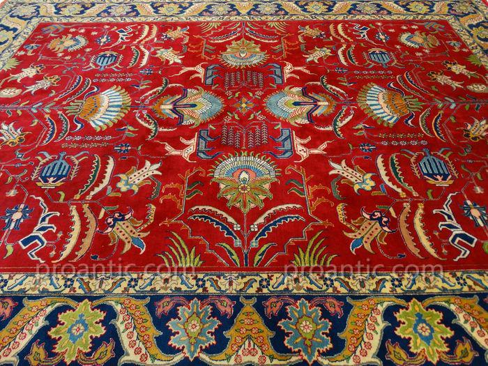 Iran Tabriz Carpet Signed XXth Century Media-photo-3