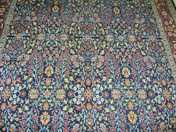 Tapis Hereke Turc - Mille Fleurs. Très Fin-photo-3