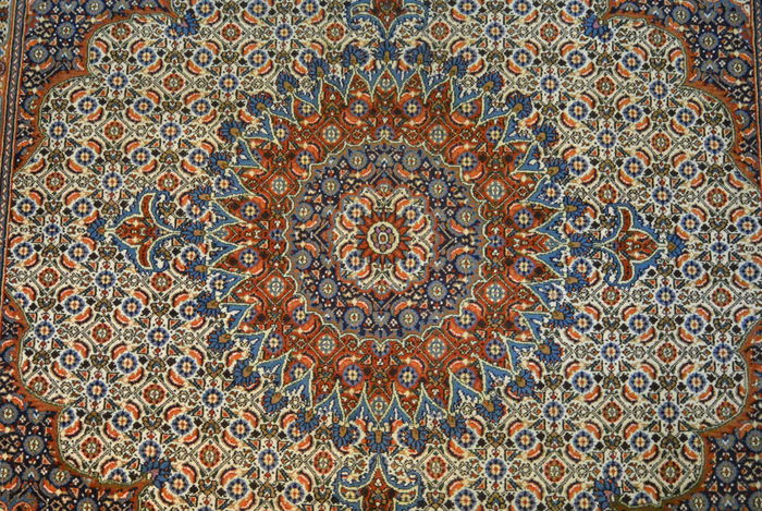 Beau Tapis Carré Moud Iran -photo-2