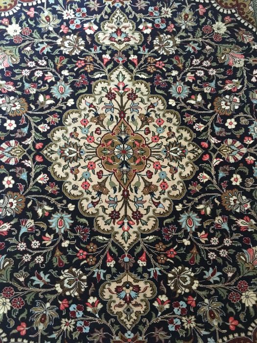Carpet Of Iran Ghoum Wool Kork Middle Twentieth Century-photo-3
