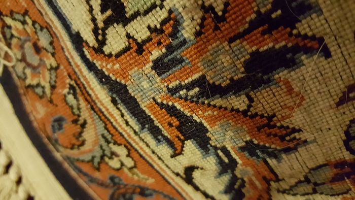 Tapis Iran Isfahan Extra Fin Laine & Soie-photo-3