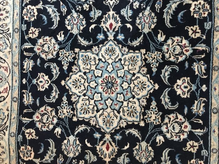 Tapis Persan Naïn Laine & Soie Fin-photo-2