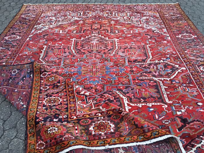 Grand Tapis Hériz Iran Milieu XXème Siècle-photo-1