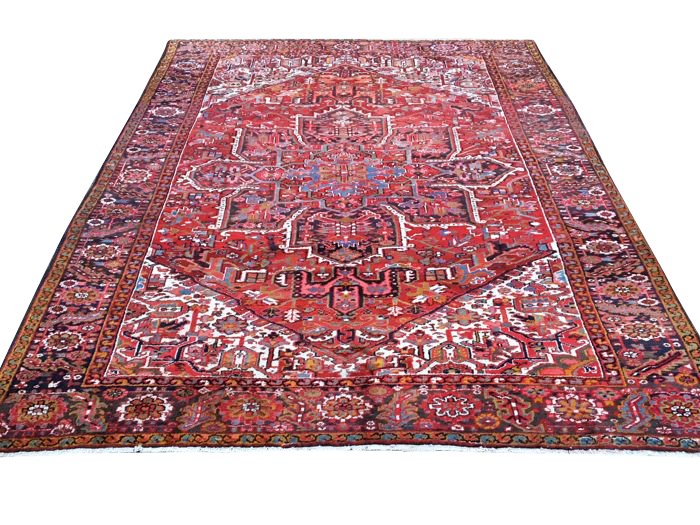 Grand Tapis Hériz Iran Milieu XXème Siècle