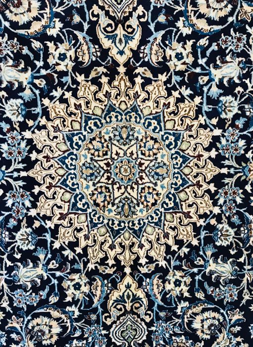 Tapis Persan NaÏn Fleurs Soie-photo-2