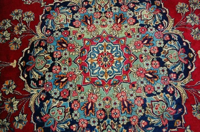 Grand Tapis Persan Kirman Royal-photo-5