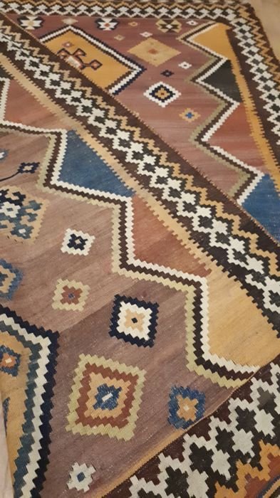 Persian Gashghai Kilim Rug Early 20th Century-photo-4