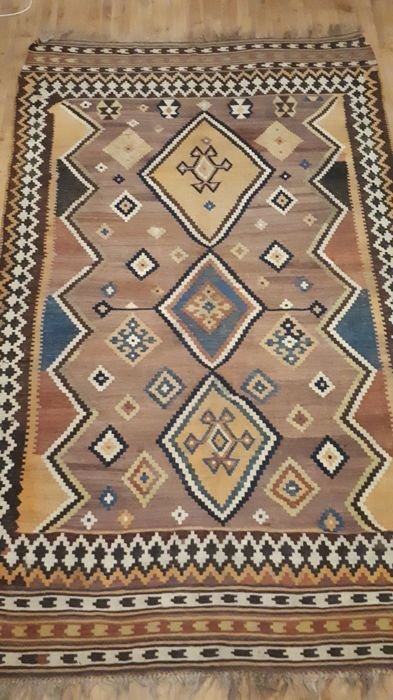 Tapis Kilim Persan Gashghaï début XXème-photo-6