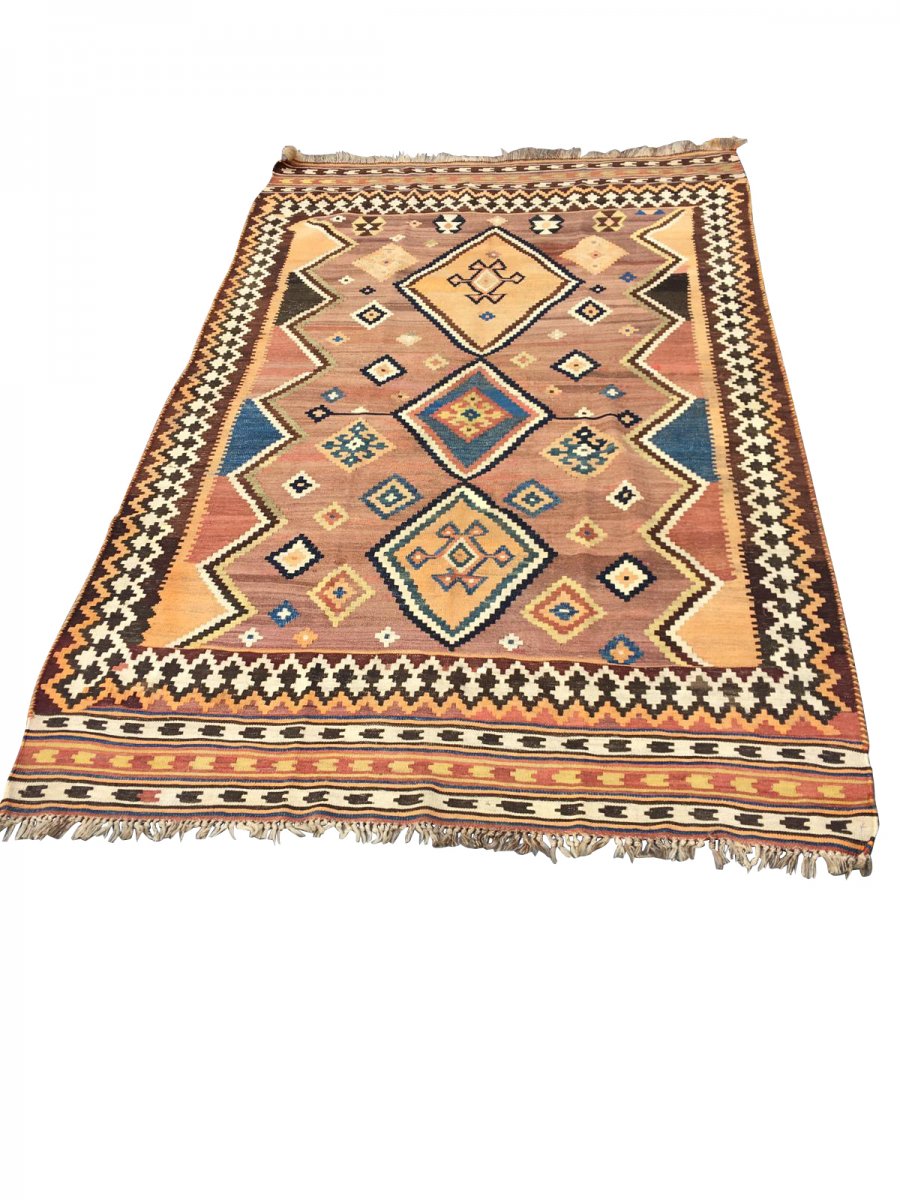 Tapis Kilim Persan Gashghaï début XXème