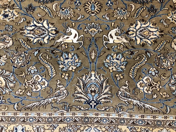 Carpet Iran Ghoum Wool Kurk & Silk Circa 1970-photo-2