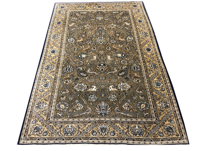 Carpet Iran Ghoum Wool Kurk & Silk Circa 1970