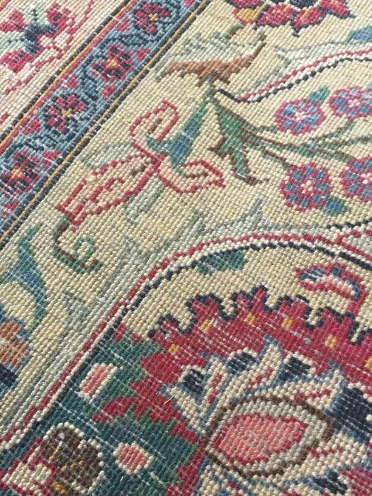 Large Persian Carpet Keshan Circa 1960-photo-4