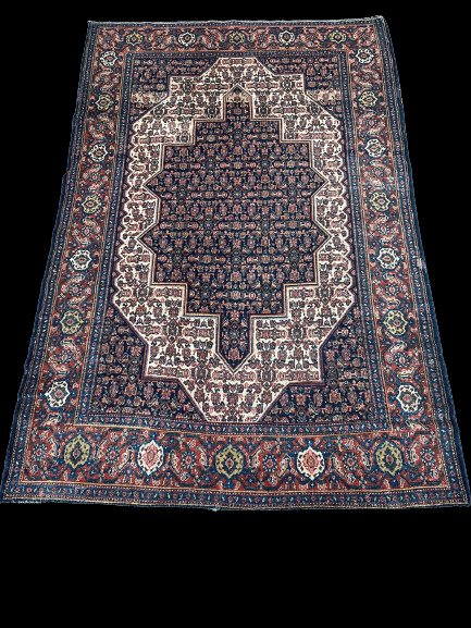 Tapis de tribu persan Sennebafe (Circa 1950)-photo-3