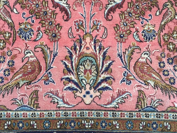 Tapis Persan Ghoum Laine & Soie-photo-2
