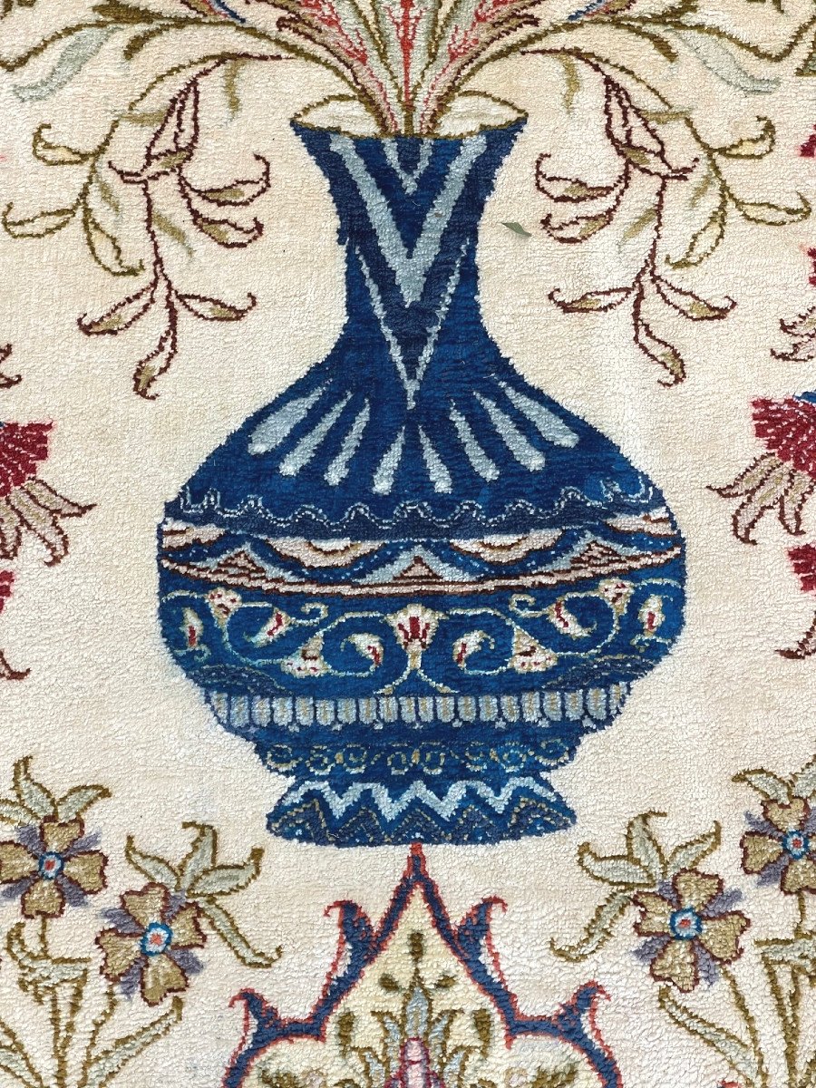 Tapis Persan Ghoum Soie-photo-3