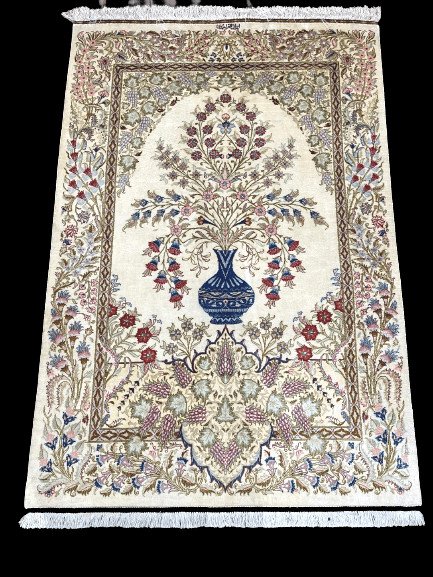 Persian Ghoum Silk Rug