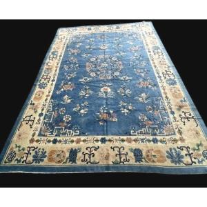 Grand Tapis Chinois Antik-Finish laine Circa 1980