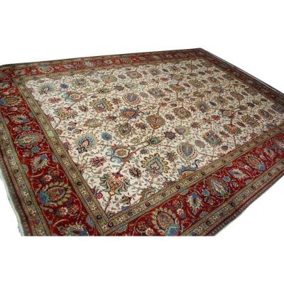 Very Large Rug Tabriz Iran Middle 20th Century