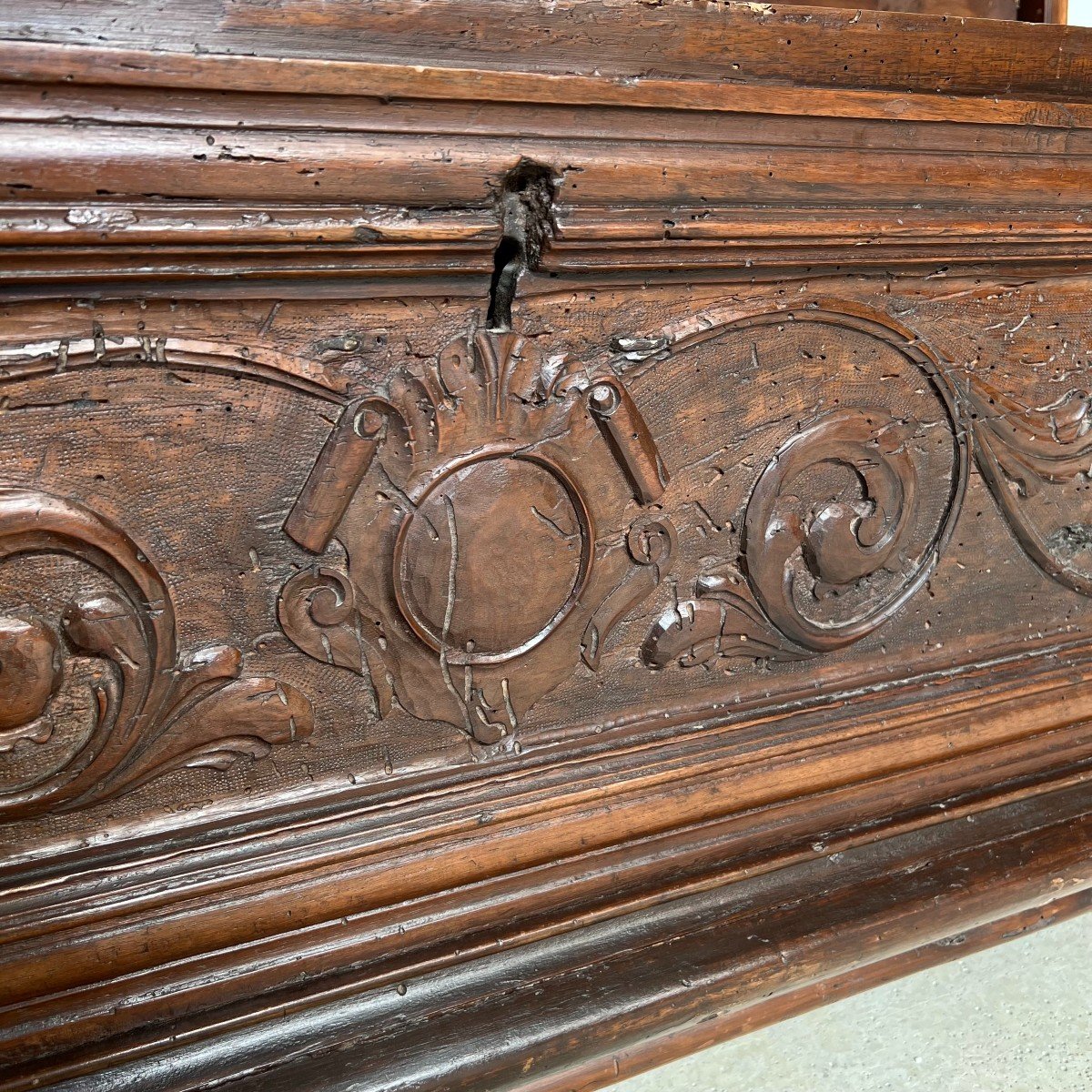 Coffre De Mariage - Renaissance, Fin Du XVIe Siècle, Coffre Cassone En Noyer - Italie -photo-4