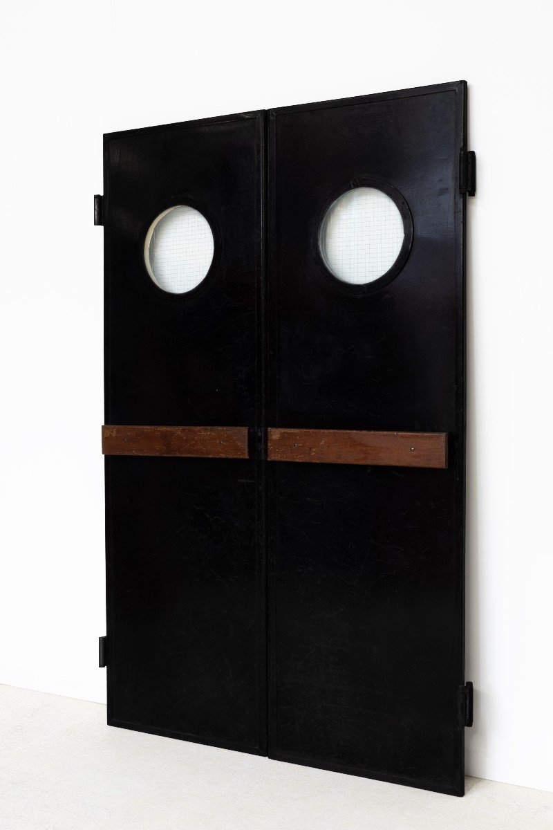 Charlotte Perriand (1903-1999) Paire De Portes Battantes 1970-photo-2