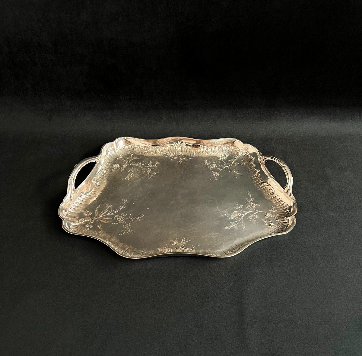 Cardeilhac Paris - Plat De Service De Style Rocaille / Néo Louis XV, Début XXè-photo-2