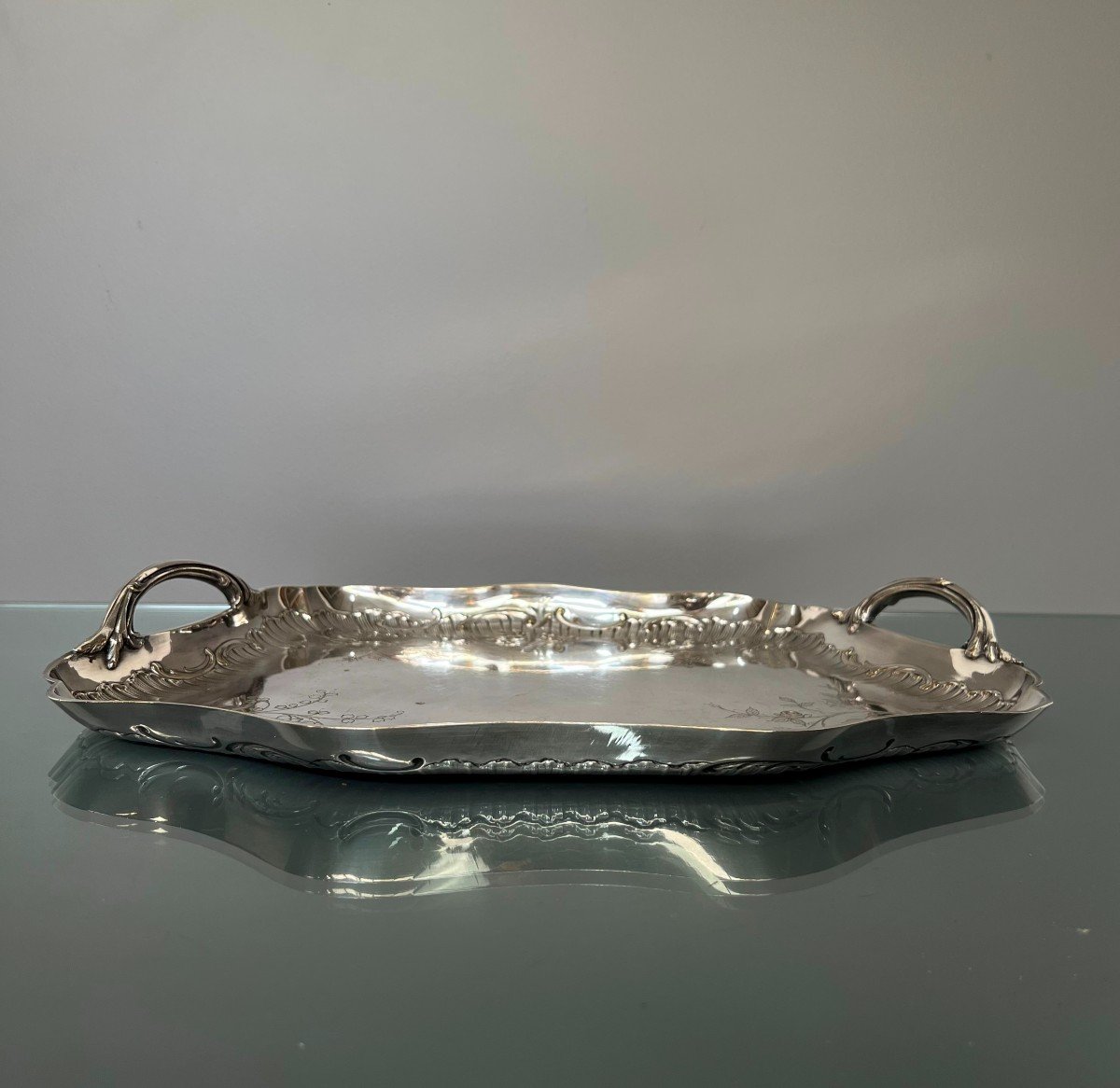 Cardeilhac Paris - Plat De Service De Style Rocaille / Néo Louis XV, Début XXè-photo-1