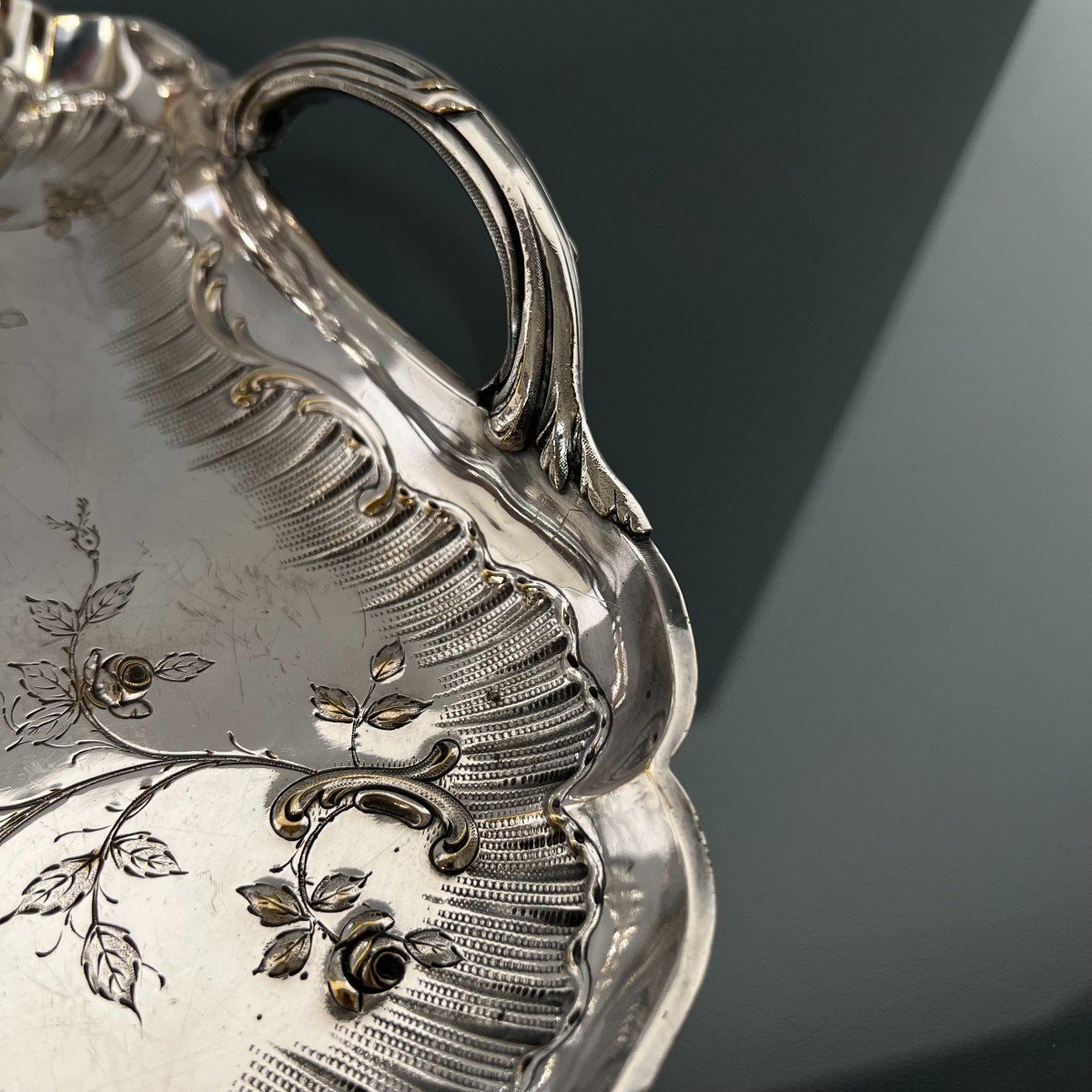 Cardeilhac Paris - Plat De Service De Style Rocaille / Néo Louis XV, Début XXè-photo-4