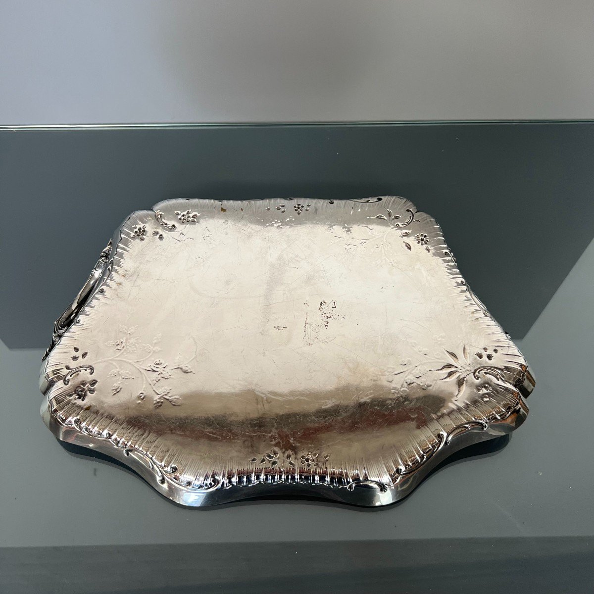 Cardeilhac Paris - Plat De Service De Style Rocaille / Néo Louis XV, Début XXè-photo-7