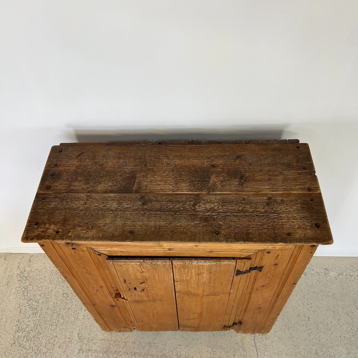 Authentic Mountain Cabinet Furniture, Confiturier French Alps Savoie Alpine Art 18th Century-photo-4