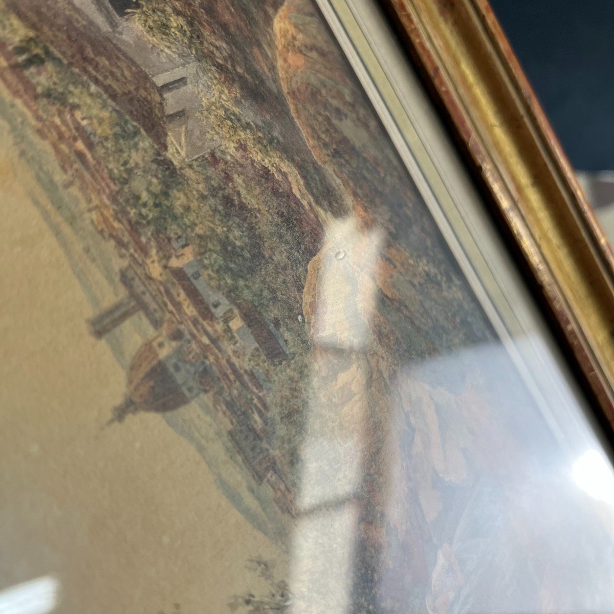 Luigi Garibbo 1858 Italie Florence Peinture Tempera Jeune Femme à La Cruche Brisée XIXe siècle-photo-4