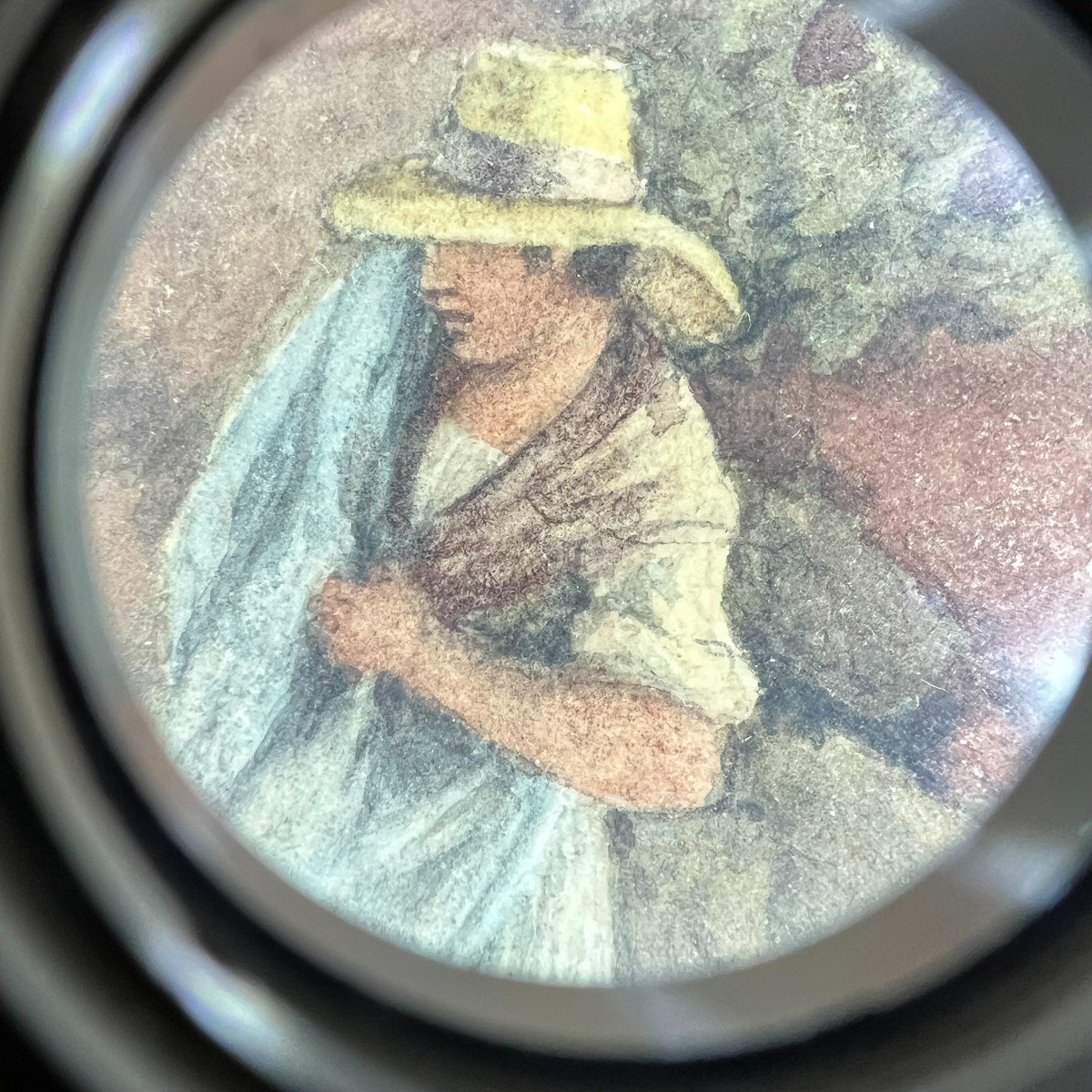 Luigi Garibbo 1858 Italie Florence Peinture Tempera Jeune Femme à La Cruche Brisée XIXe siècle-photo-6