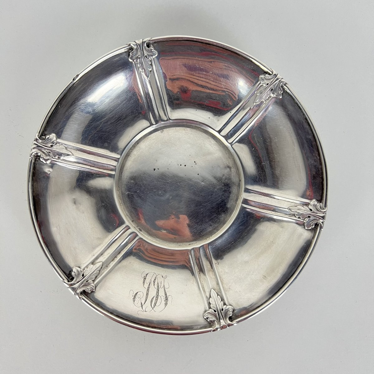Debain (paris France Before 1864) Two-handled Sugar Bowl And Its Stand - Silver 950-photo-4