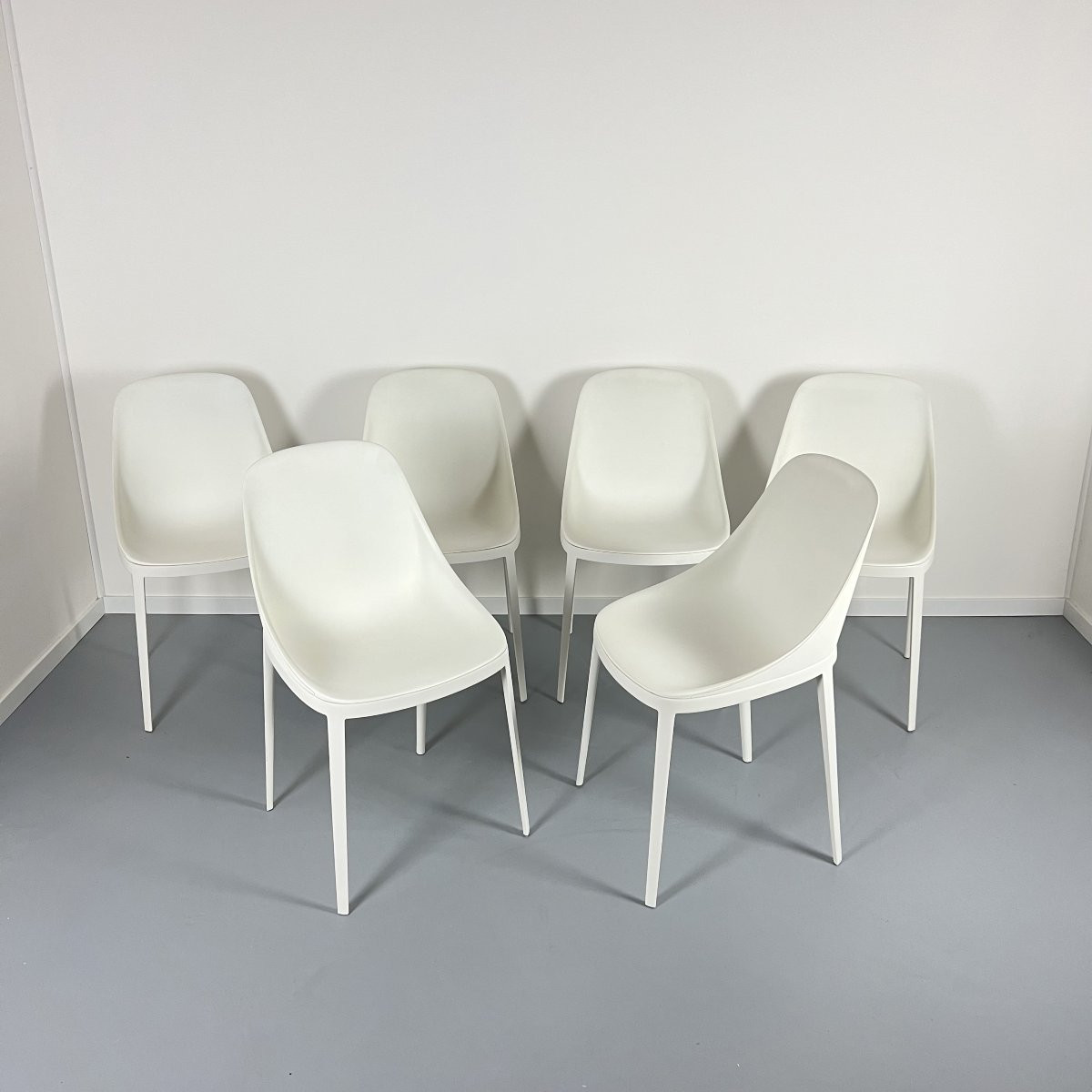 Set Of 6 Elle Chairs By Designer Eugeni Quitllet For Alias - Aluminum Structure Design-photo-2