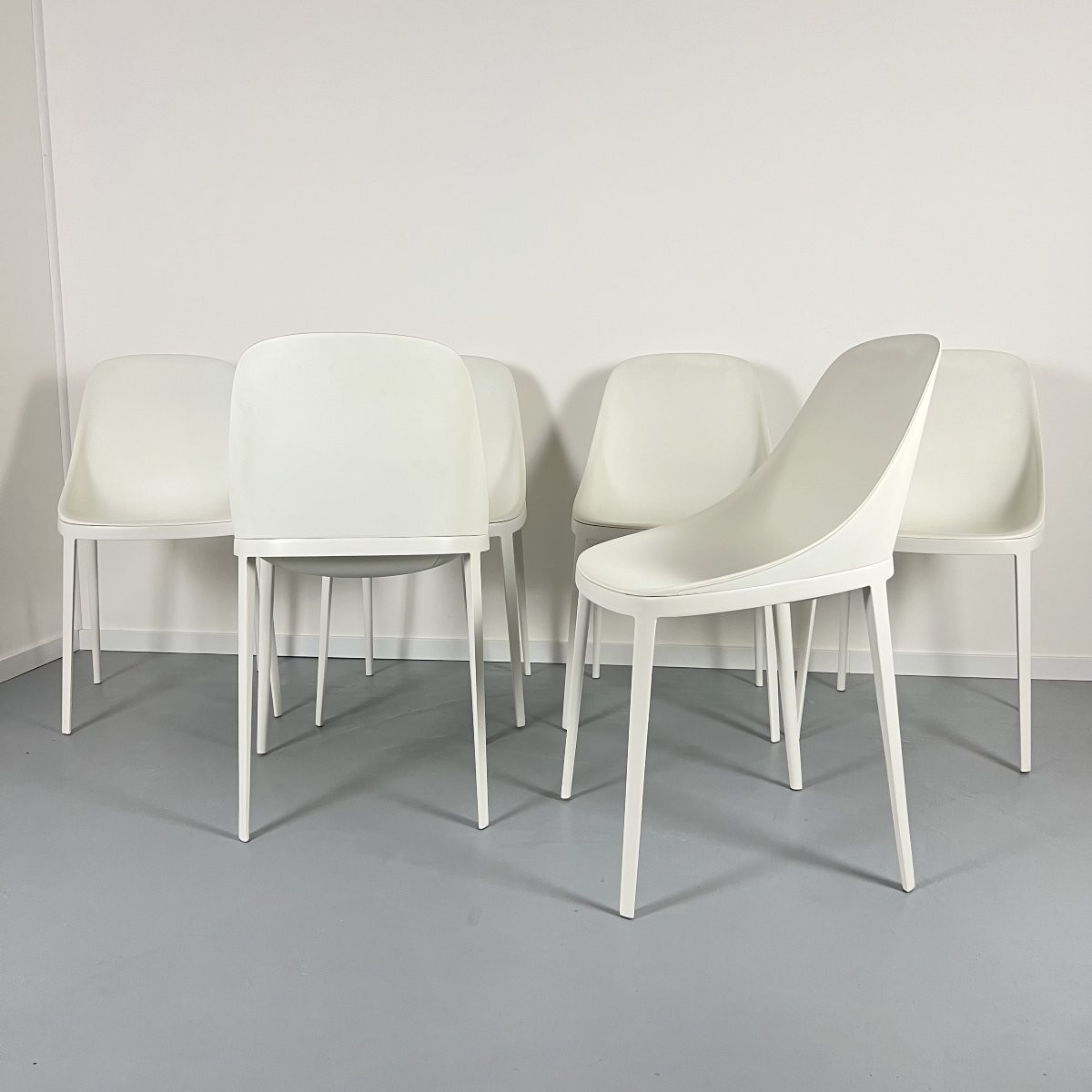 Set Of 6 Elle Chairs By Designer Eugeni Quitllet For Alias - Aluminum Structure Design-photo-2