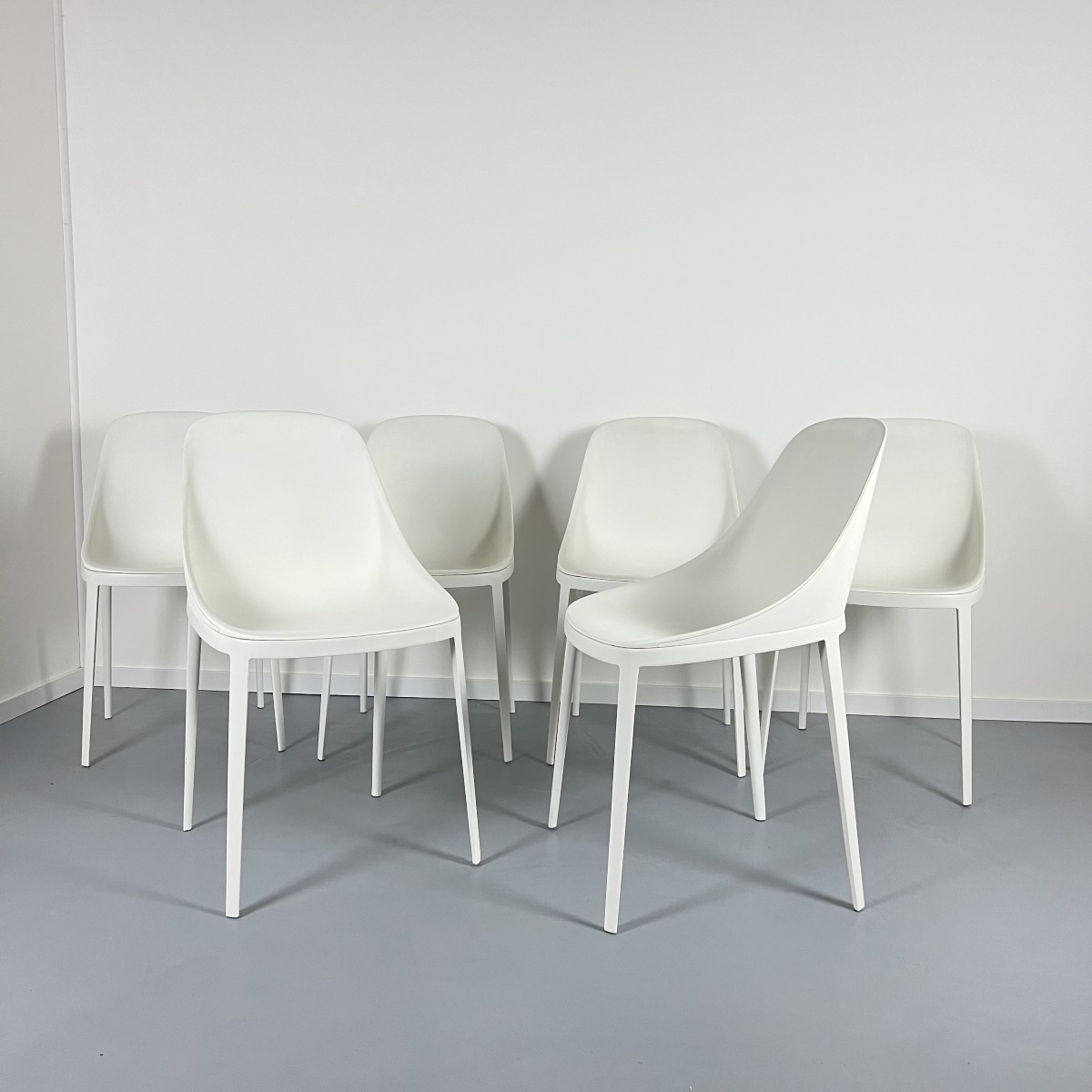 Set Of 6 Elle Chairs By Designer Eugeni Quitllet For Alias - Aluminum Structure Design