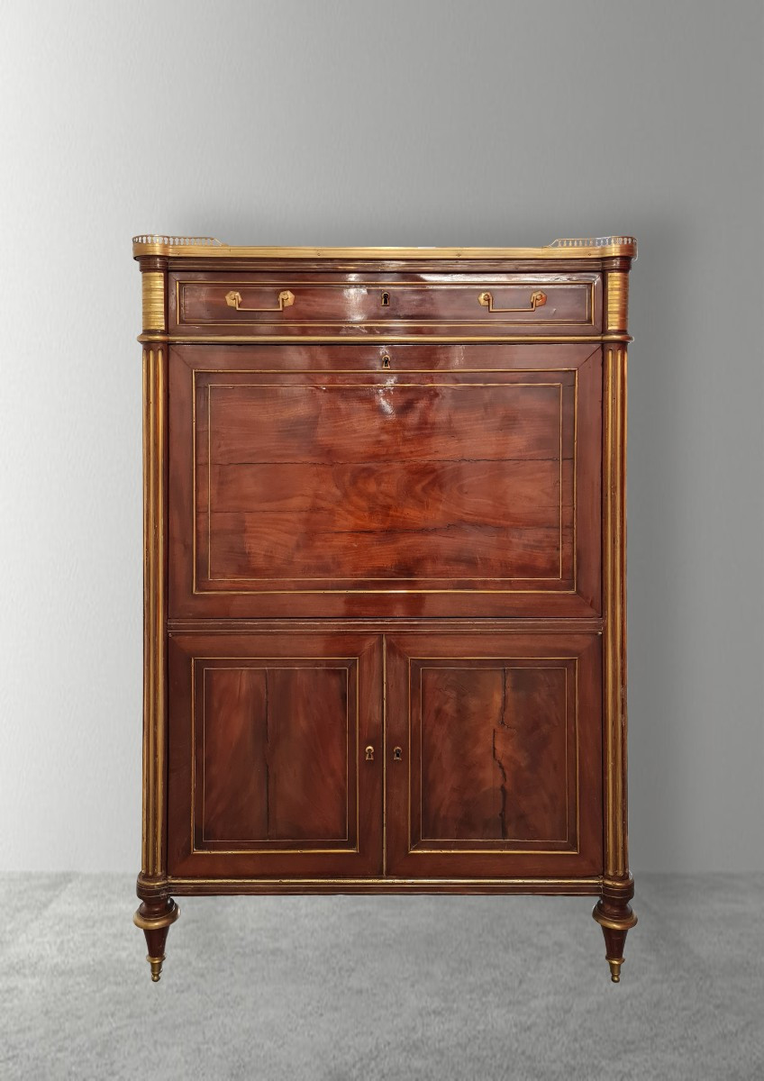 Louis XVI Period Mahogany Secretary-photo-2