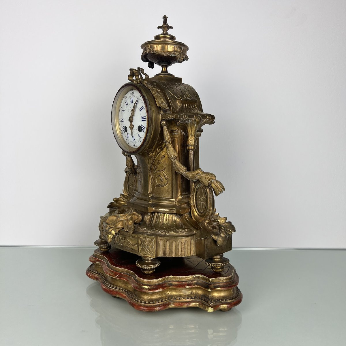Pendule en bronze XIXe siècle - Henri Robert - Paris - Médaille Vincenti & Cie 1855-photo-2