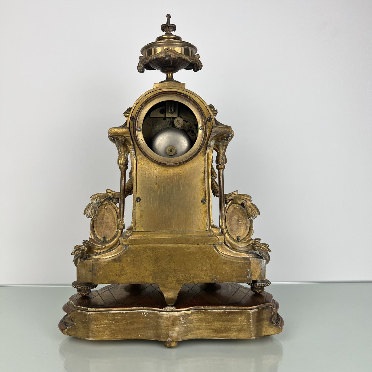 Pendule en bronze XIXe siècle - Henri Robert - Paris - Médaille Vincenti & Cie 1855-photo-3