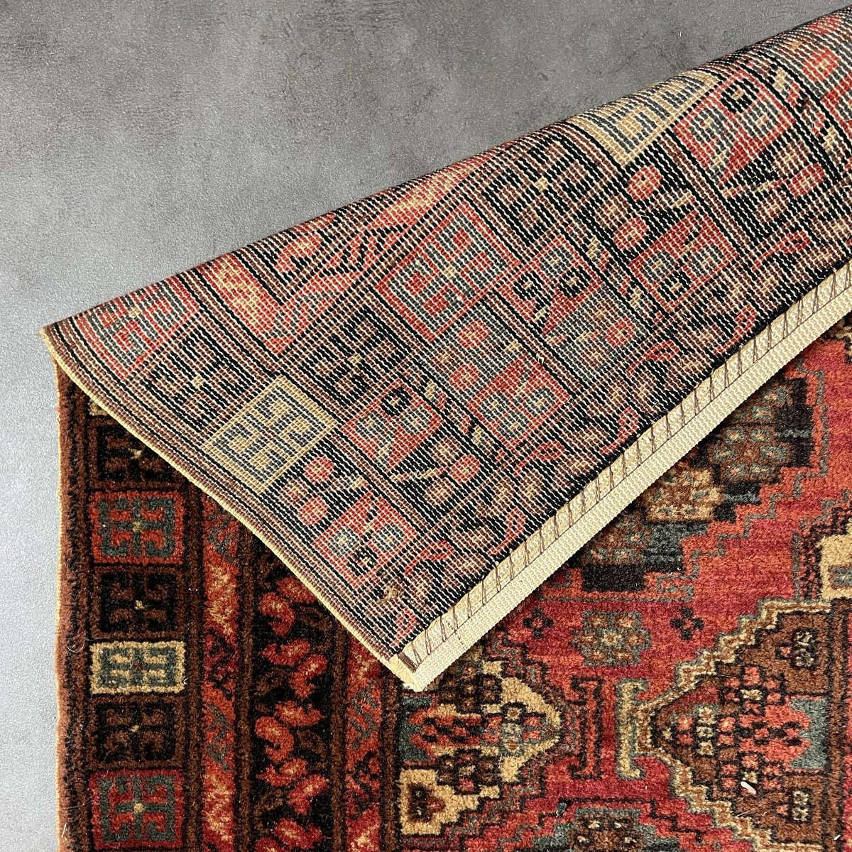 Tapis ancien laine Louis de Poortere Mossoul 200 x 300 cm turkmène, style Boukhara, Ouzbékistan-photo-1
