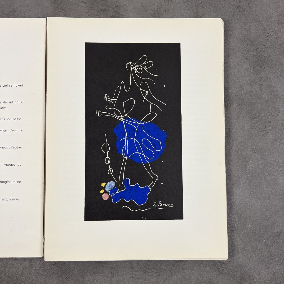 Rare Old Book 350 Copies, Art, Paris, 1964 Homage To Georges Braque - Galerie Maeght-photo-2