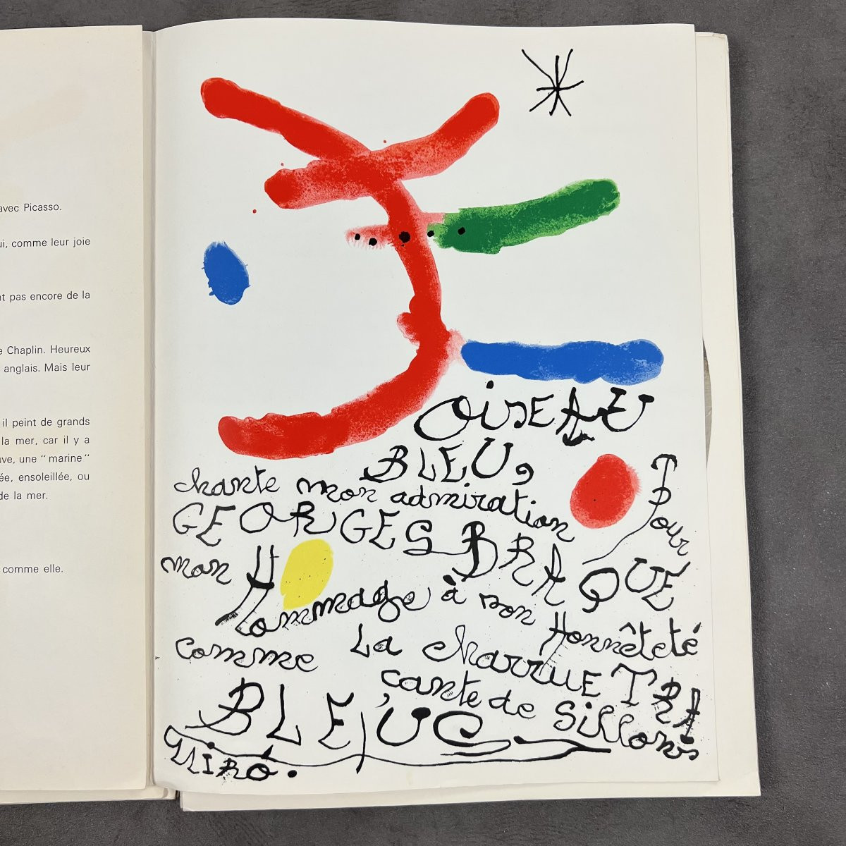 Rare Old Book 350 Copies, Art, Paris, 1964 Homage To Georges Braque - Galerie Maeght-photo-3